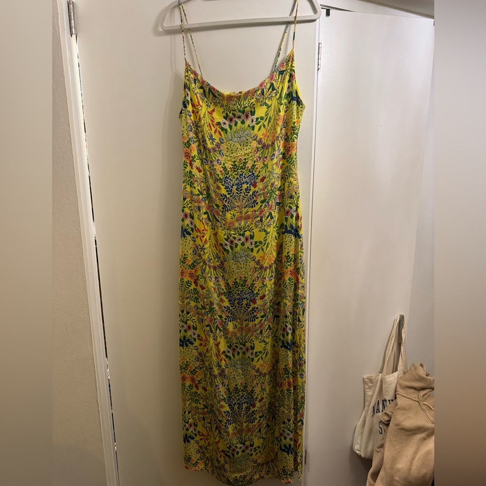 Alice and Olivia printed floral silk dress